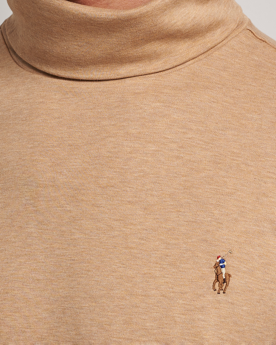 Herre | Gensere | Polo Ralph Lauren | Luxury Pima Cotton Rollneck Camel Heather