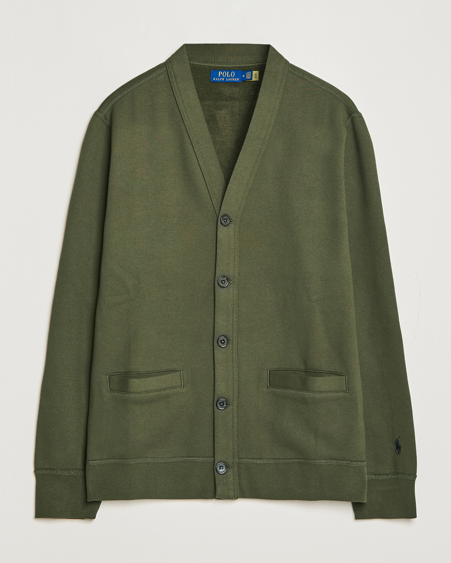 Herre | Gensere | Polo Ralph Lauren | RL Fleece Cardigan Armadillo Green