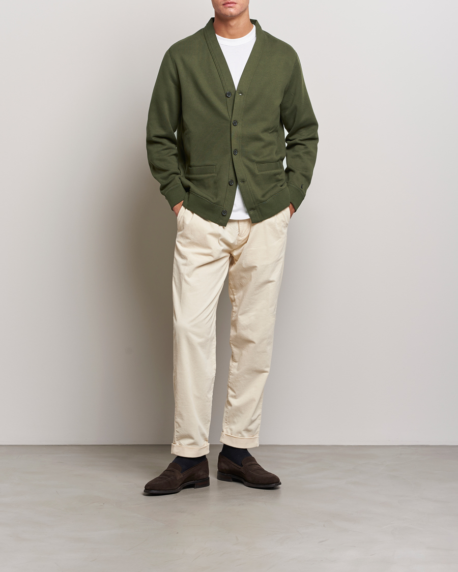 Herre | Gensere | Polo Ralph Lauren | RL Fleece Cardigan Armadillo Green
