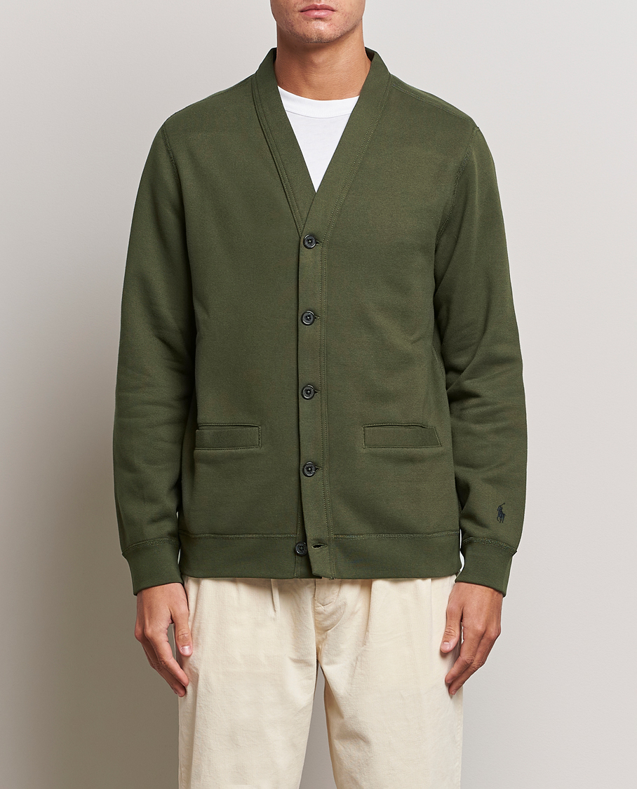 Herre | Gensere | Polo Ralph Lauren | RL Fleece Cardigan Armadillo Green