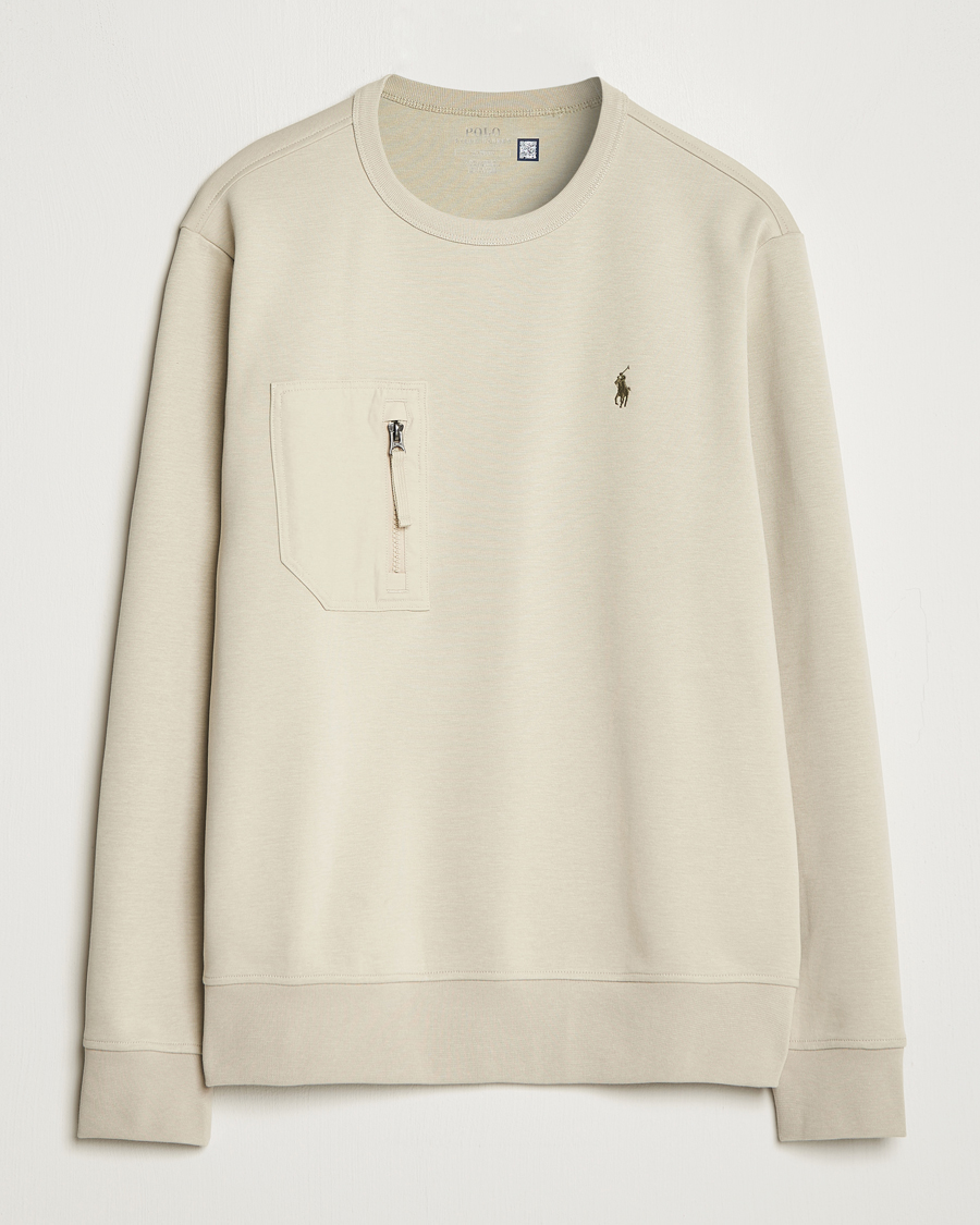 Herre | Gensere | Polo Ralph Lauren | Double Knit Pocket Sweatshirt Classic Stone