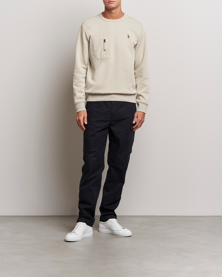 Herre | Gensere | Polo Ralph Lauren | Double Knit Pocket Sweatshirt Classic Stone
