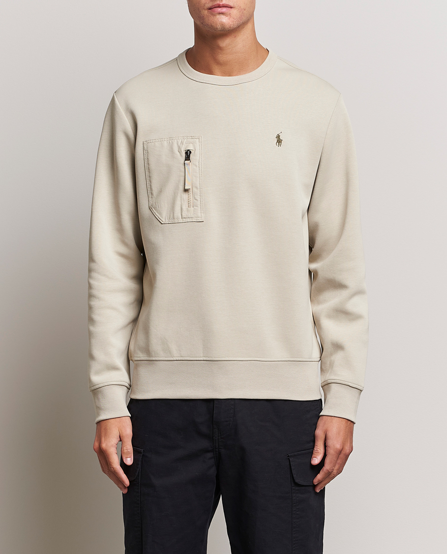 Herre | Gensere | Polo Ralph Lauren | Double Knit Pocket Sweatshirt Classic Stone