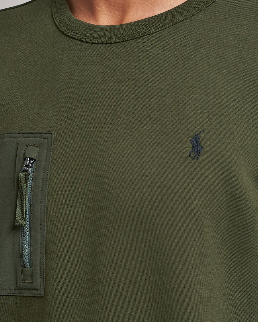 Herre | Gensere | Polo Ralph Lauren | Double Knit Pocket Sweatshirt Company Olive