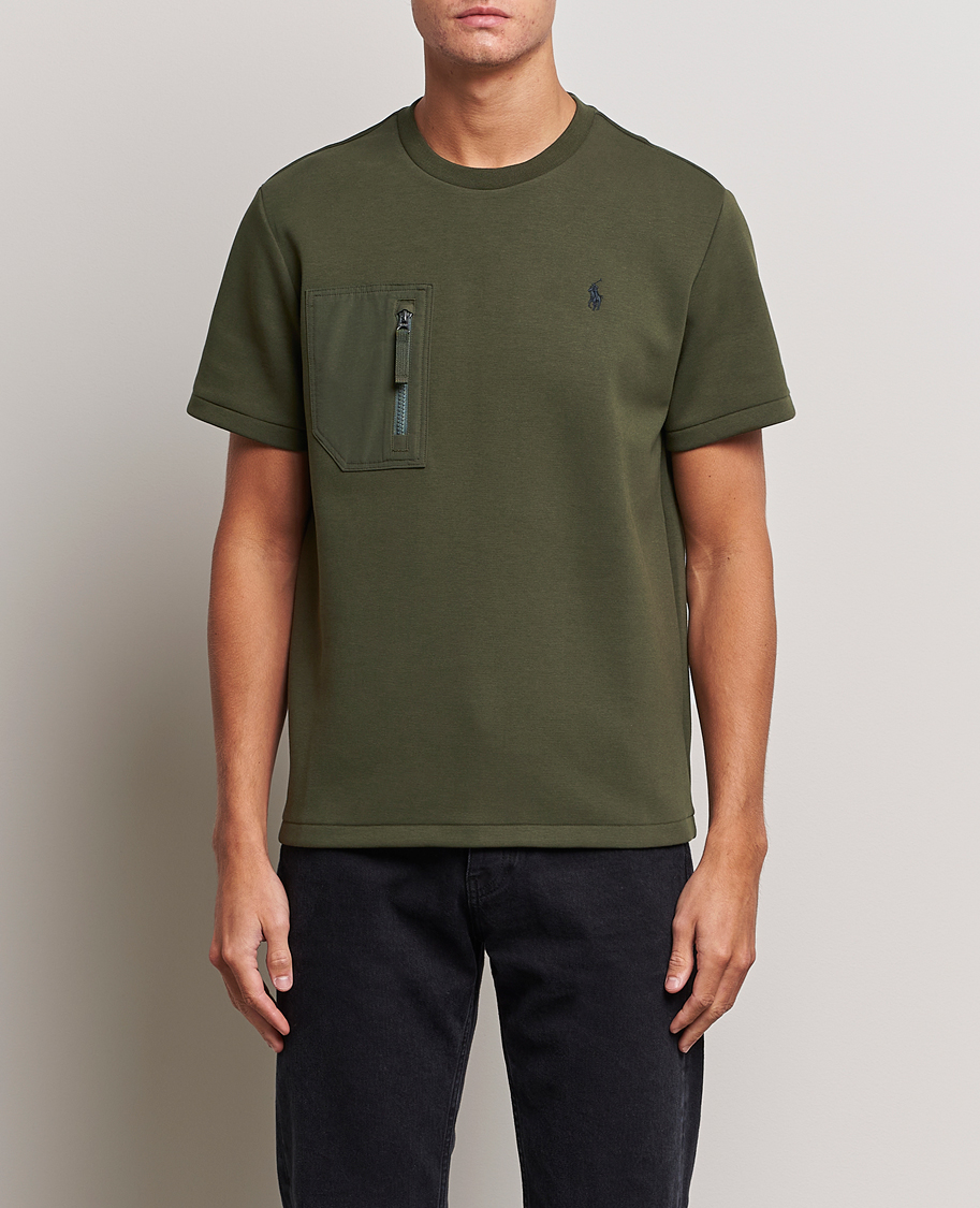 Herre | Kortermede t-shirts | Polo Ralph Lauren | Double Knit Pocket T-Shirt Company Olive