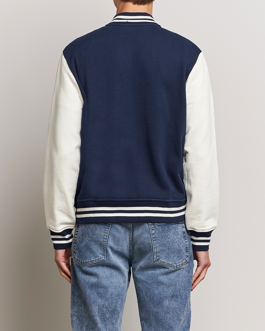 Herre | Jakker | Polo Ralph Lauren | Athletic Fleece Varsity Jacket Navy/Cream