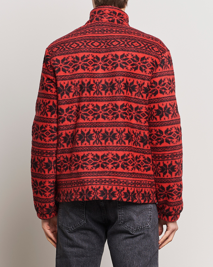 Herre | Gensere | Polo Ralph Lauren | Fairisle Half Zip Sweater Martin Red