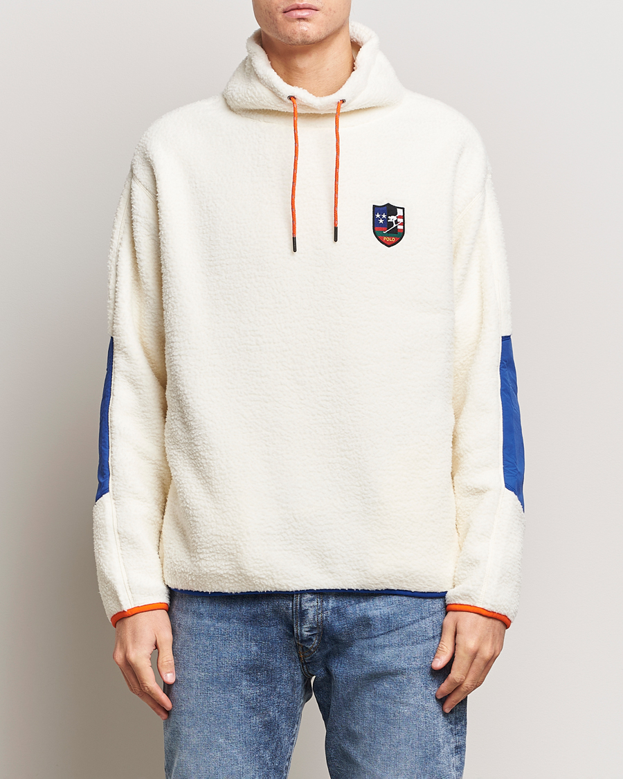 Herre |  | Polo Ralph Lauren | Vintage Fleece Sweater Clubhouse Cream Multi