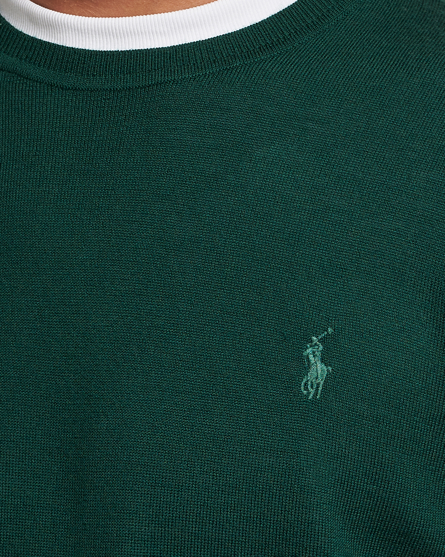 Herre | Gensere | Polo Ralph Lauren | Merino Crew Neck Pullover Hunt Club Green