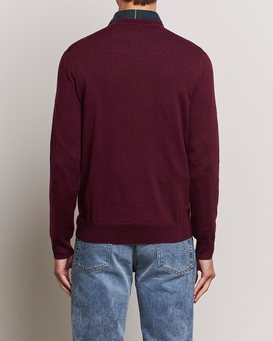 Herre | Gensere | Polo Ralph Lauren | Merino Crew Neck Pullover Aged Wine Heather