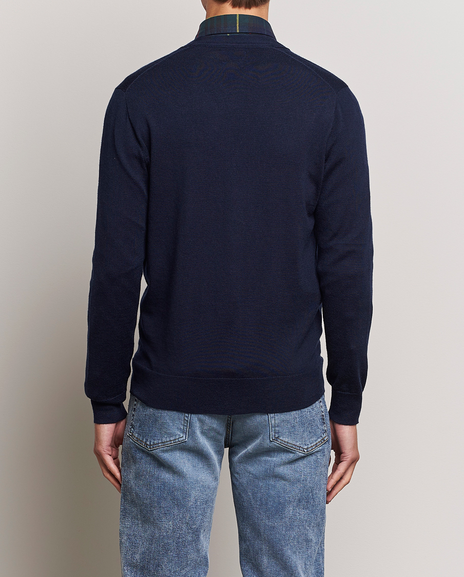 Herre | Gensere | Polo Ralph Lauren | Merino Knitted Cardigan Hunter Navy
