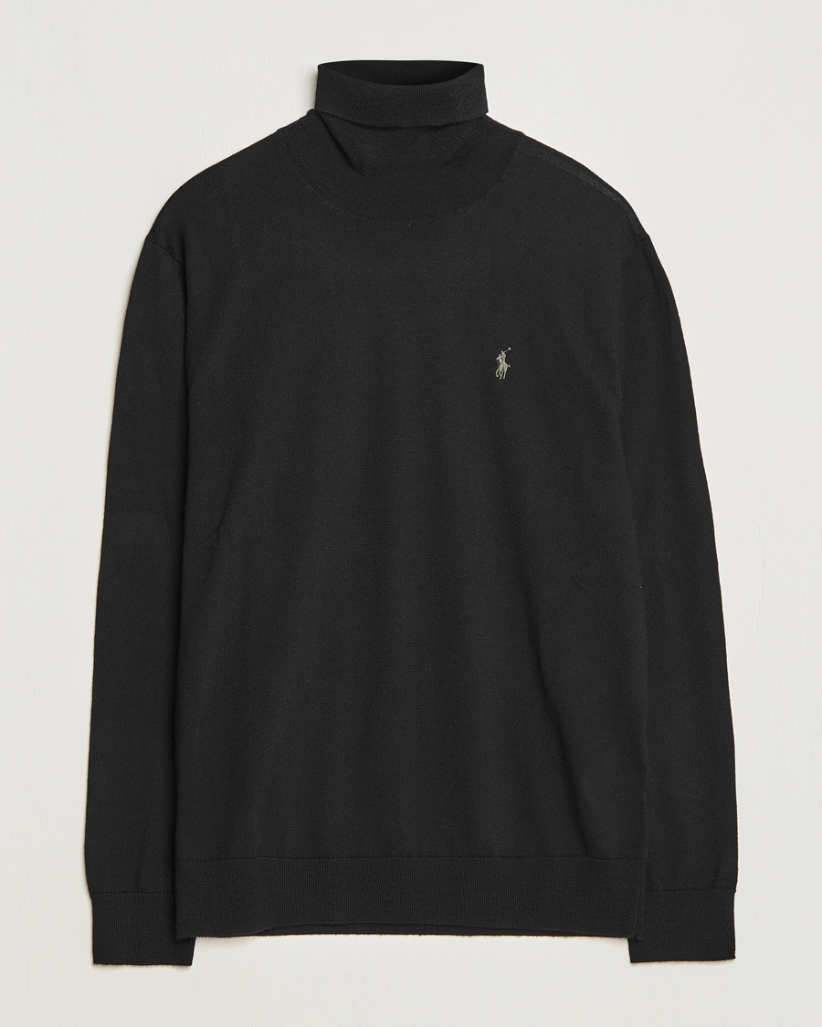 Herre | Gensere | Polo Ralph Lauren | Merino Knitted Rollneck Black