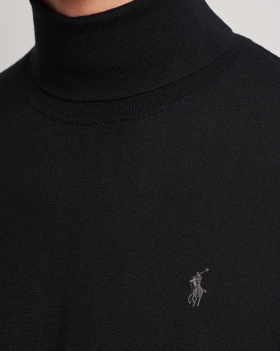 Herre | Gensere | Polo Ralph Lauren | Merino Knitted Rollneck Black