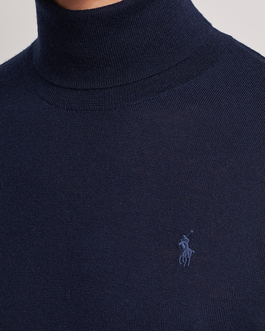 Herre | Gensere | Polo Ralph Lauren | Merino Knitted Rollneck Hunter Navy