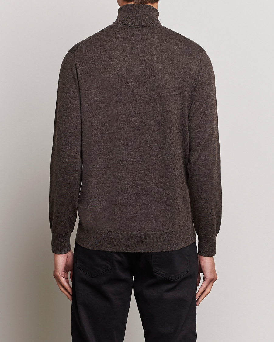 Herre | Gensere | Polo Ralph Lauren | Merino Knitted Rollneck Brown Heather