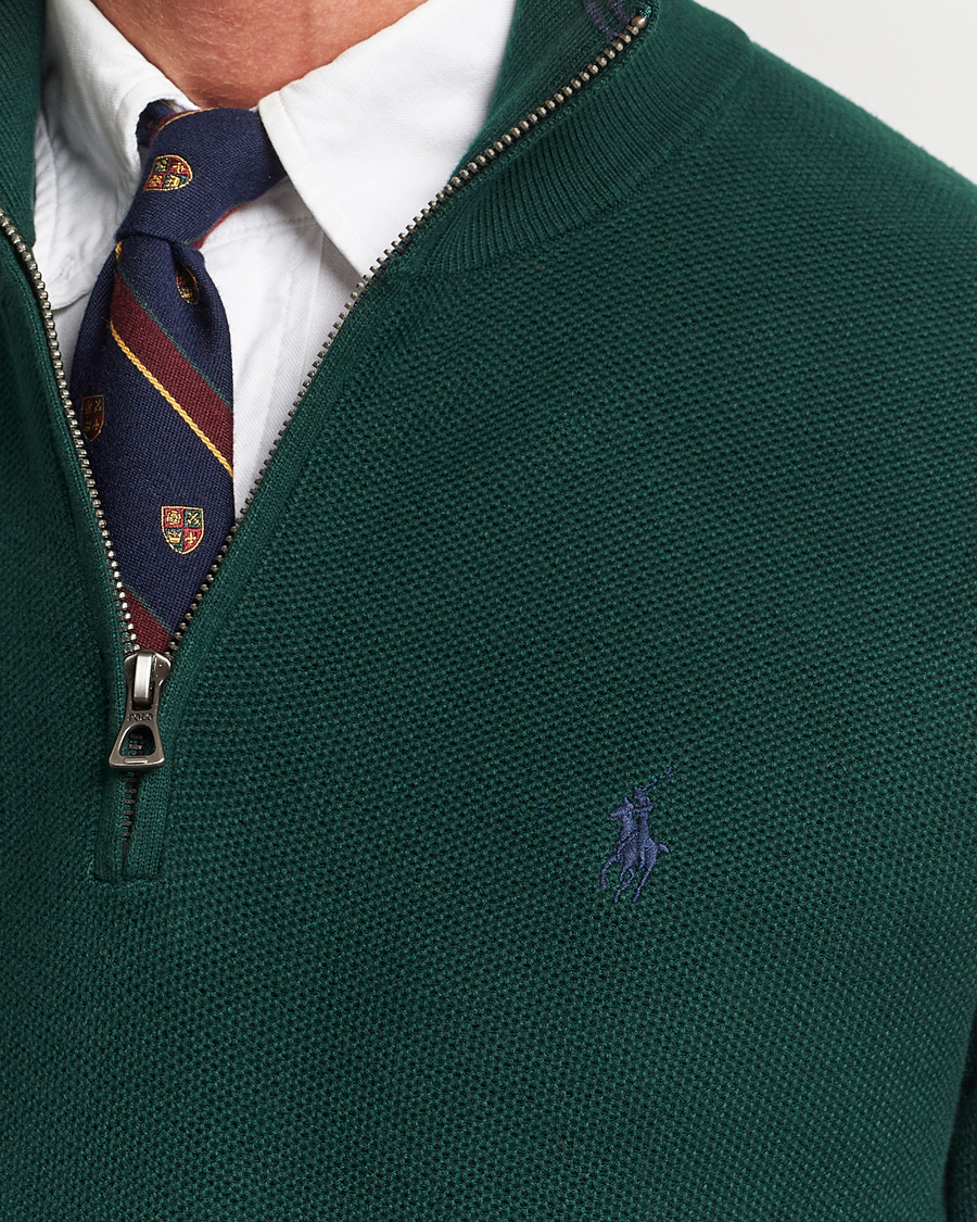 Herre | Gensere | Polo Ralph Lauren | Textured Half Zip Hunt Club Green