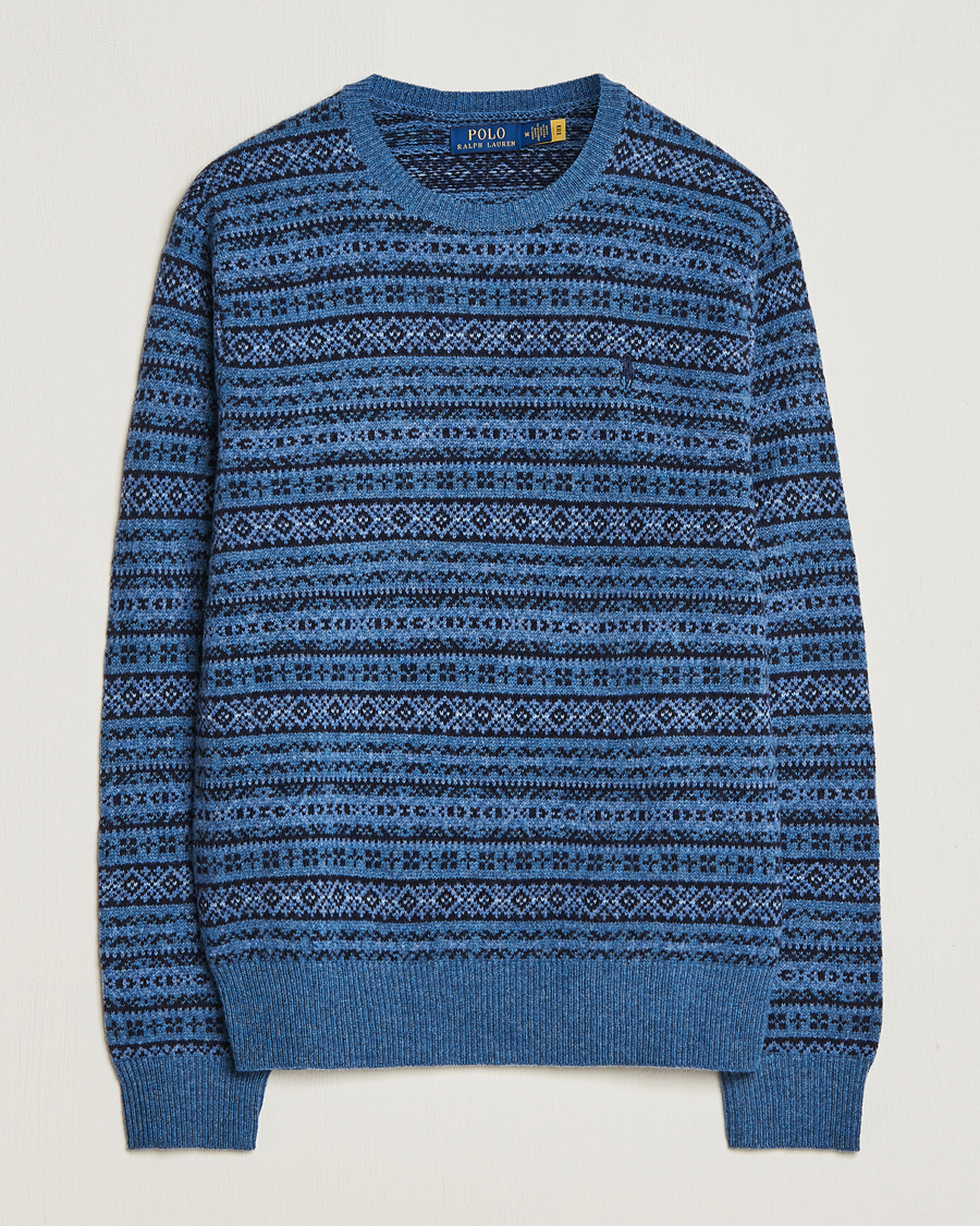 Herre | Julegensere | Polo Ralph Lauren | Wool/Cashmere Fairisle Sweater Navy