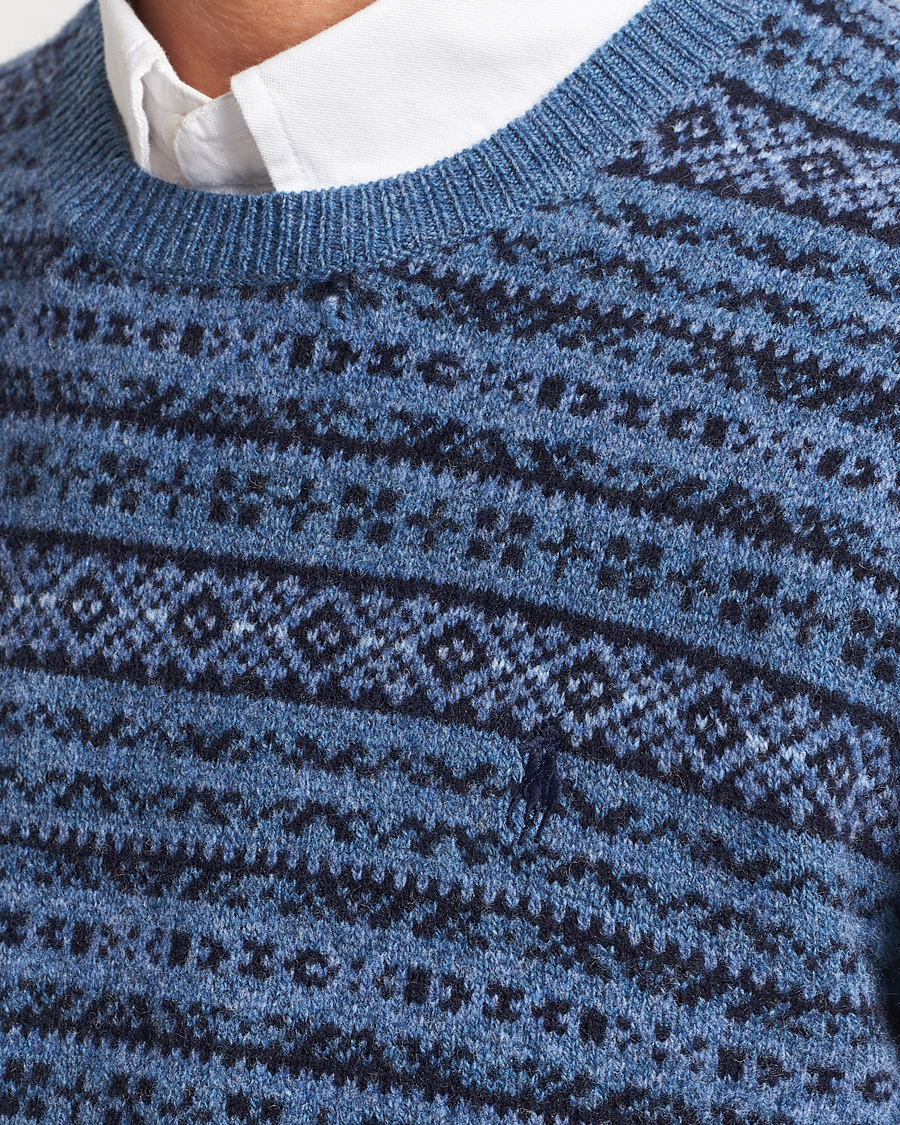 Herre | Gensere | Polo Ralph Lauren | Wool/Cashmere Fairisle Sweater Navy