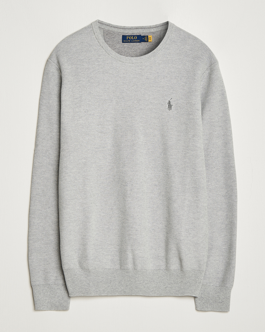 Herre | Gensere | Polo Ralph Lauren | Textured Crew Neck Sweater Andover Heather