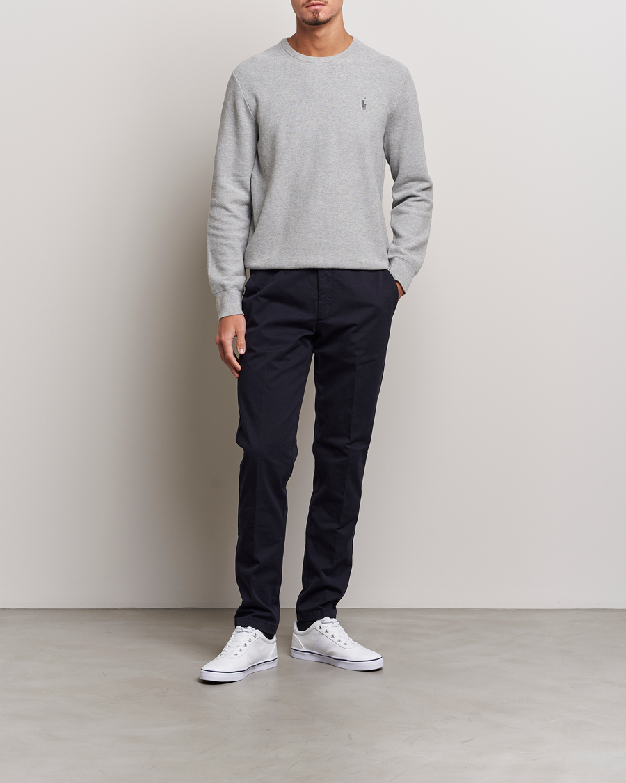 Herre | Gensere | Polo Ralph Lauren | Textured Crew Neck Sweater Andover Heather