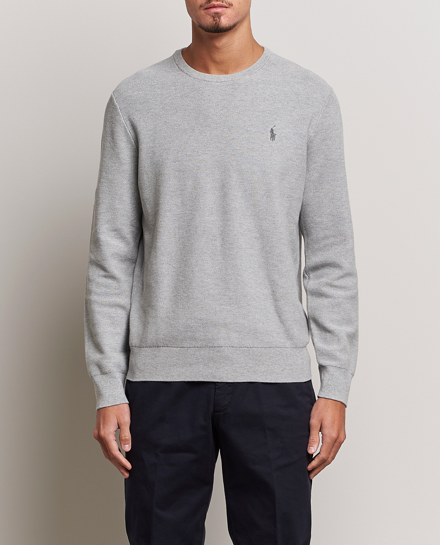 Herre | Gensere | Polo Ralph Lauren | Textured Crew Neck Sweater Andover Heather