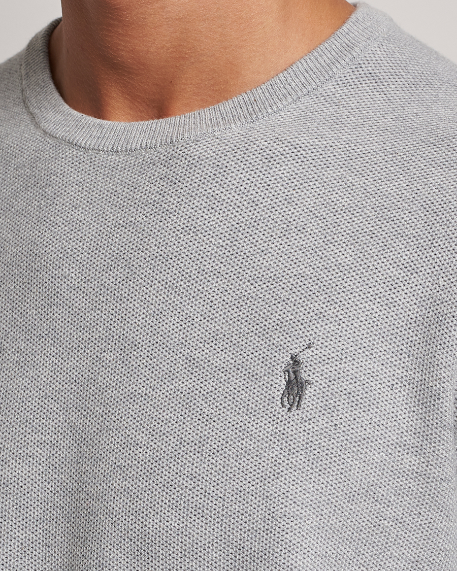 Herre | Gensere | Polo Ralph Lauren | Textured Crew Neck Sweater Andover Heather