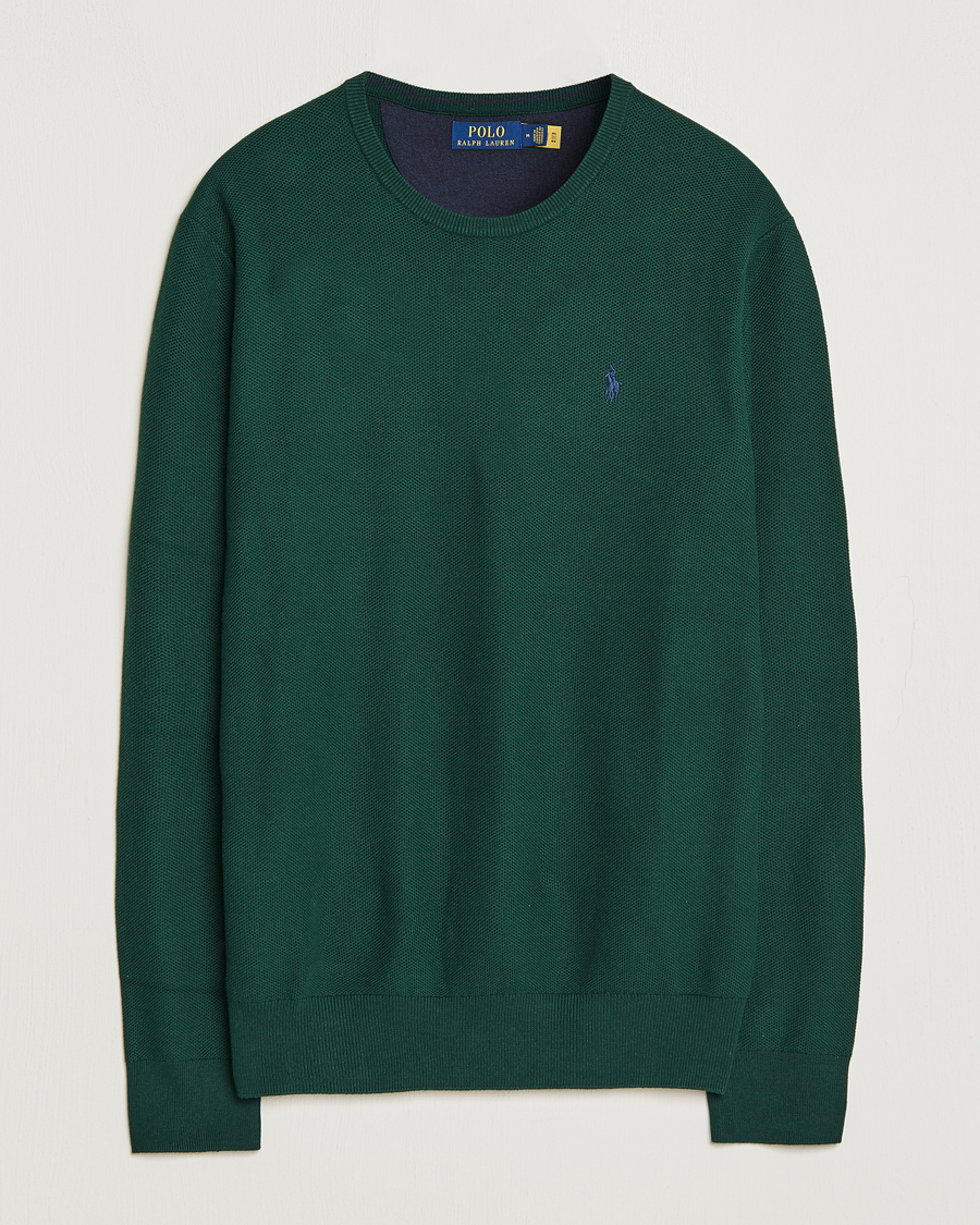 Herre | Gensere | Polo Ralph Lauren | Textured Crew Neck Sweater Hunt Club Green
