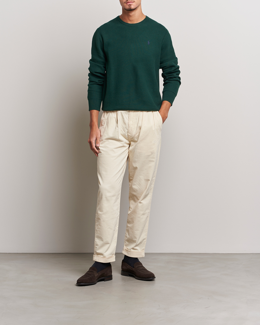 Herre | Gensere | Polo Ralph Lauren | Textured Crew Neck Sweater Hunt Club Green
