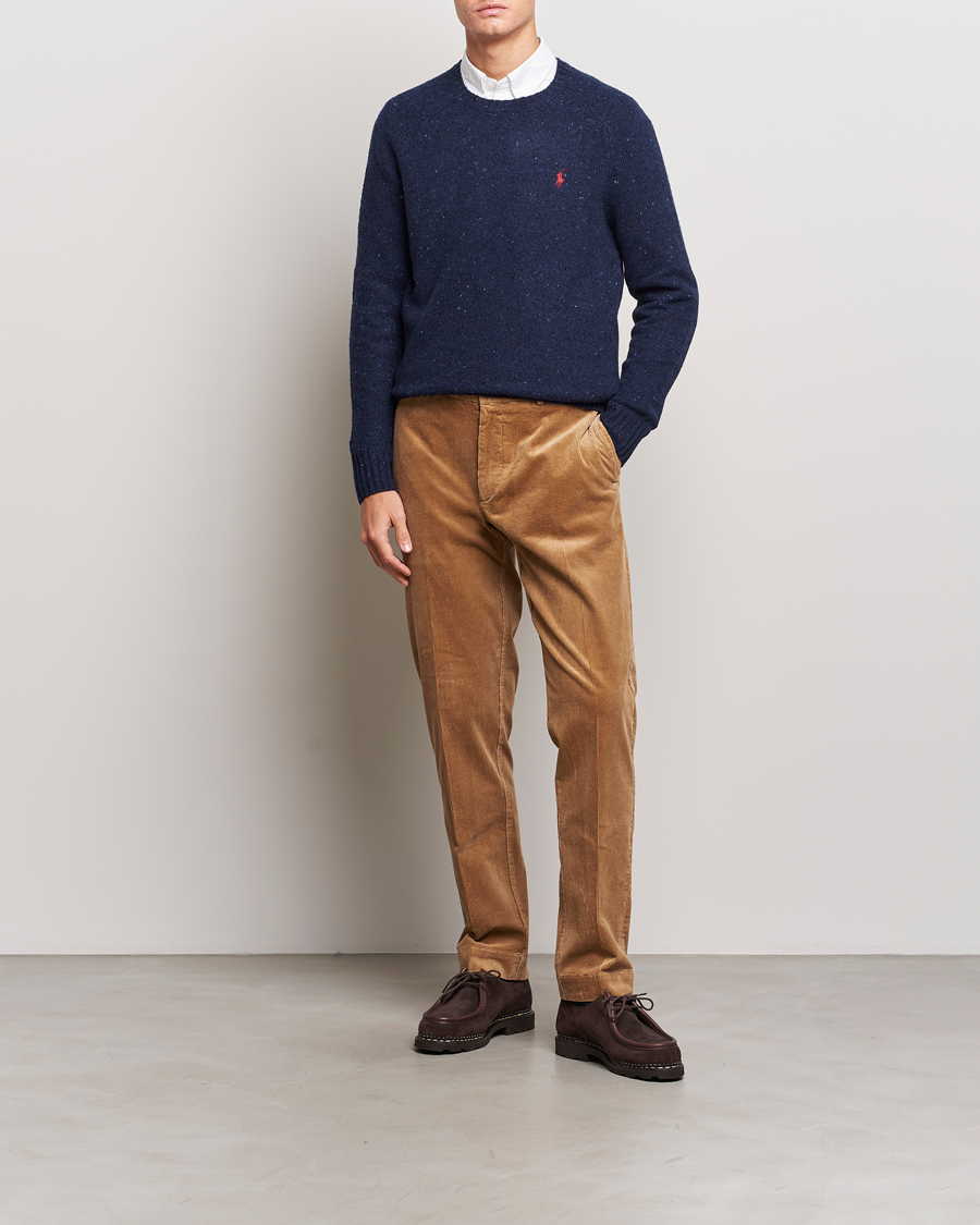 Herre | Gensere | Polo Ralph Lauren | Wool Knitted Donegal Sweater Ancient Navy