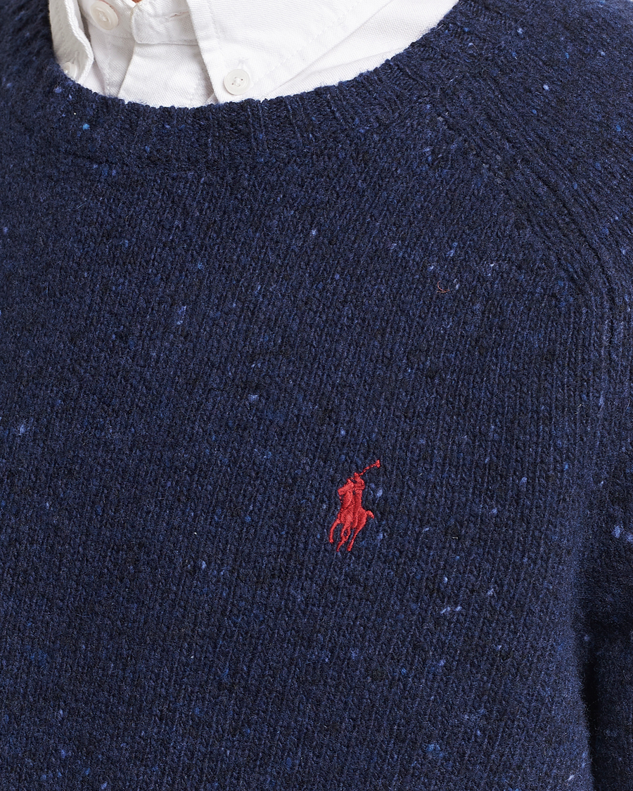 Herre | Gensere | Polo Ralph Lauren | Wool Knitted Donegal Sweater Ancient Navy