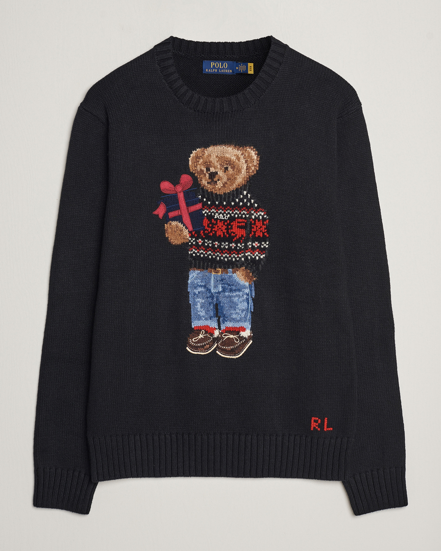 Herre | Gensere | Polo Ralph Lauren | Knitted Bear Sweater Black
