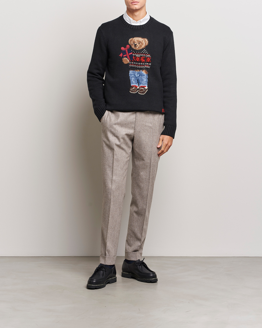 Herre | Gensere | Polo Ralph Lauren | Knitted Bear Sweater Black
