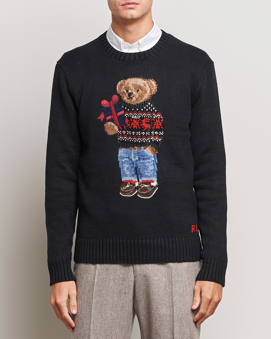 Herre | Gensere | Polo Ralph Lauren | Knitted Bear Sweater Black