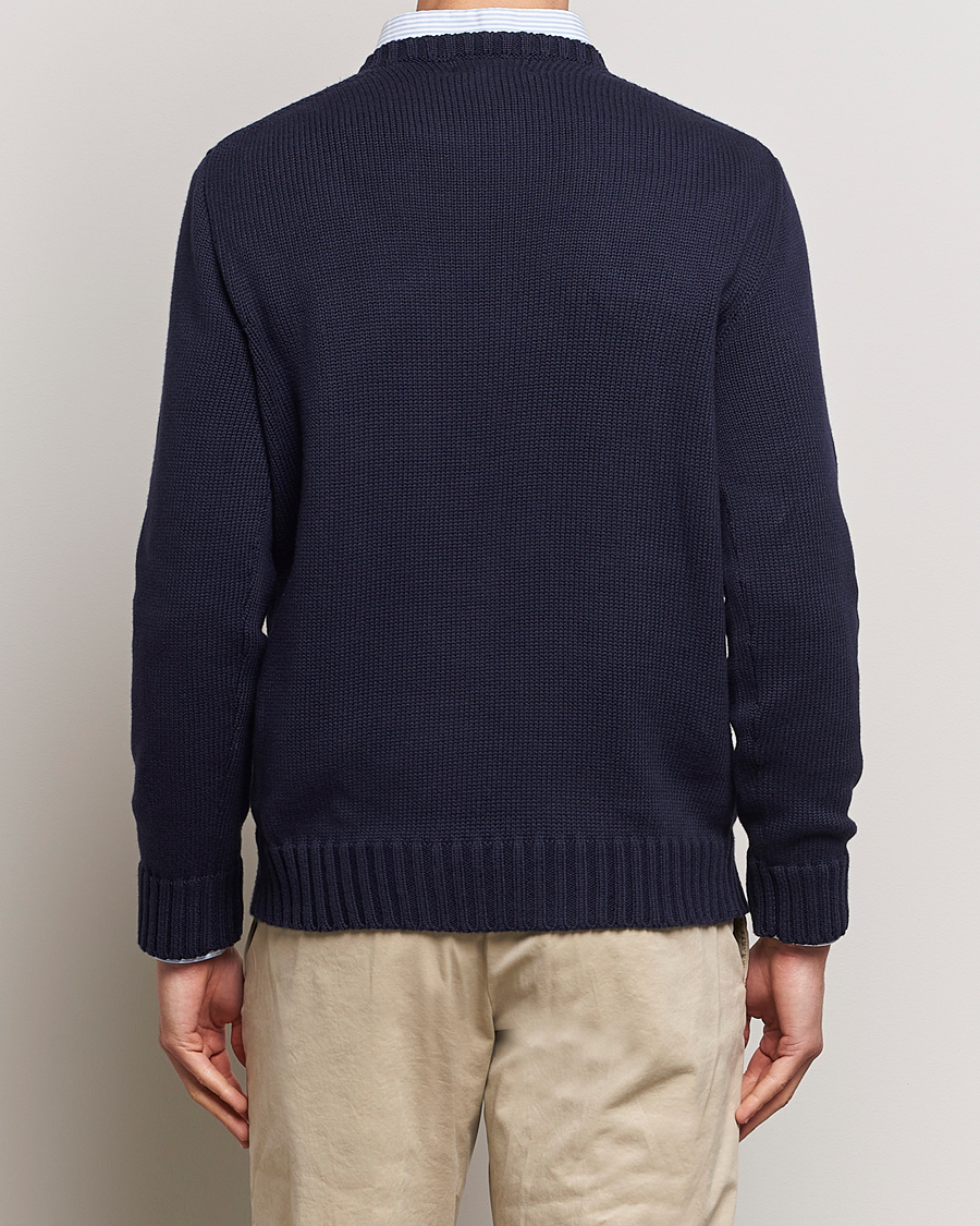 Herre | Gensere | Polo Ralph Lauren | Cotton Knitted Flag Sweater Hunter Navy