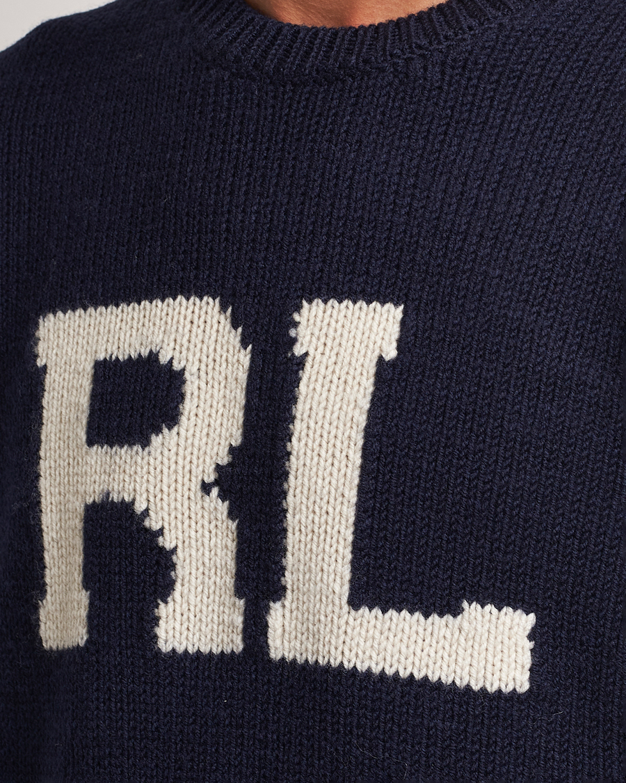 Herre | Gensere | Polo Ralph Lauren | RL Wool Knitted Sweater Hunter Navy