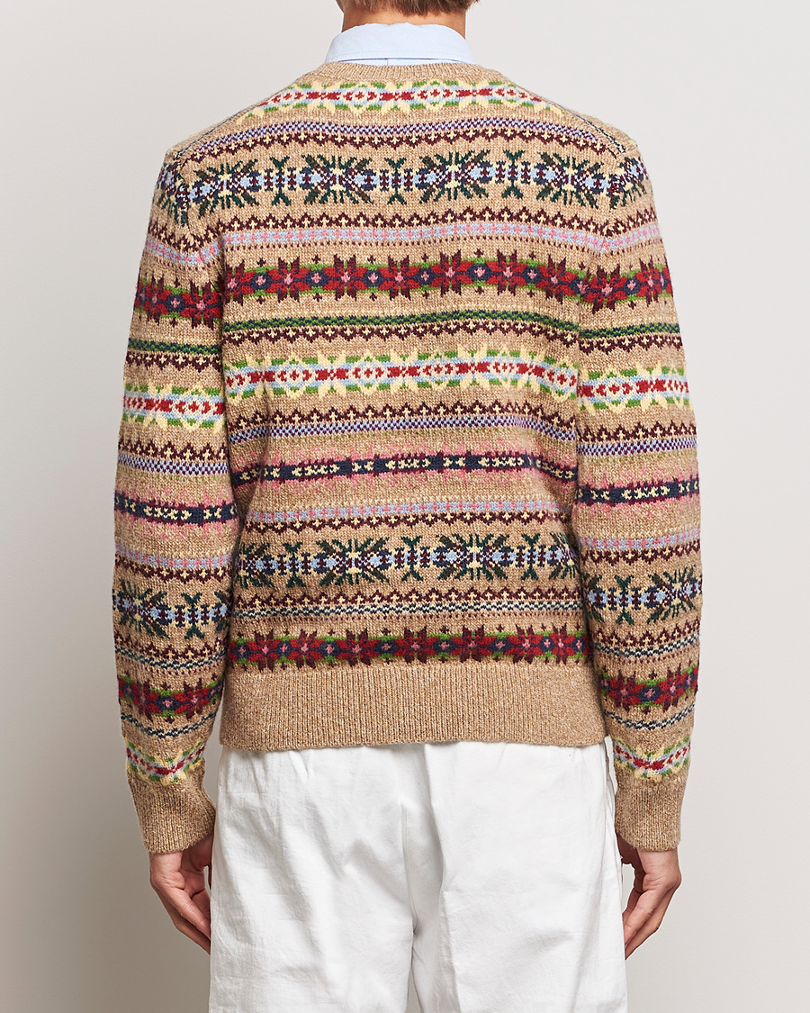 Herre | Gensere | Polo Ralph Lauren | Wool Knitted Fairisle Sweater Camel Combo