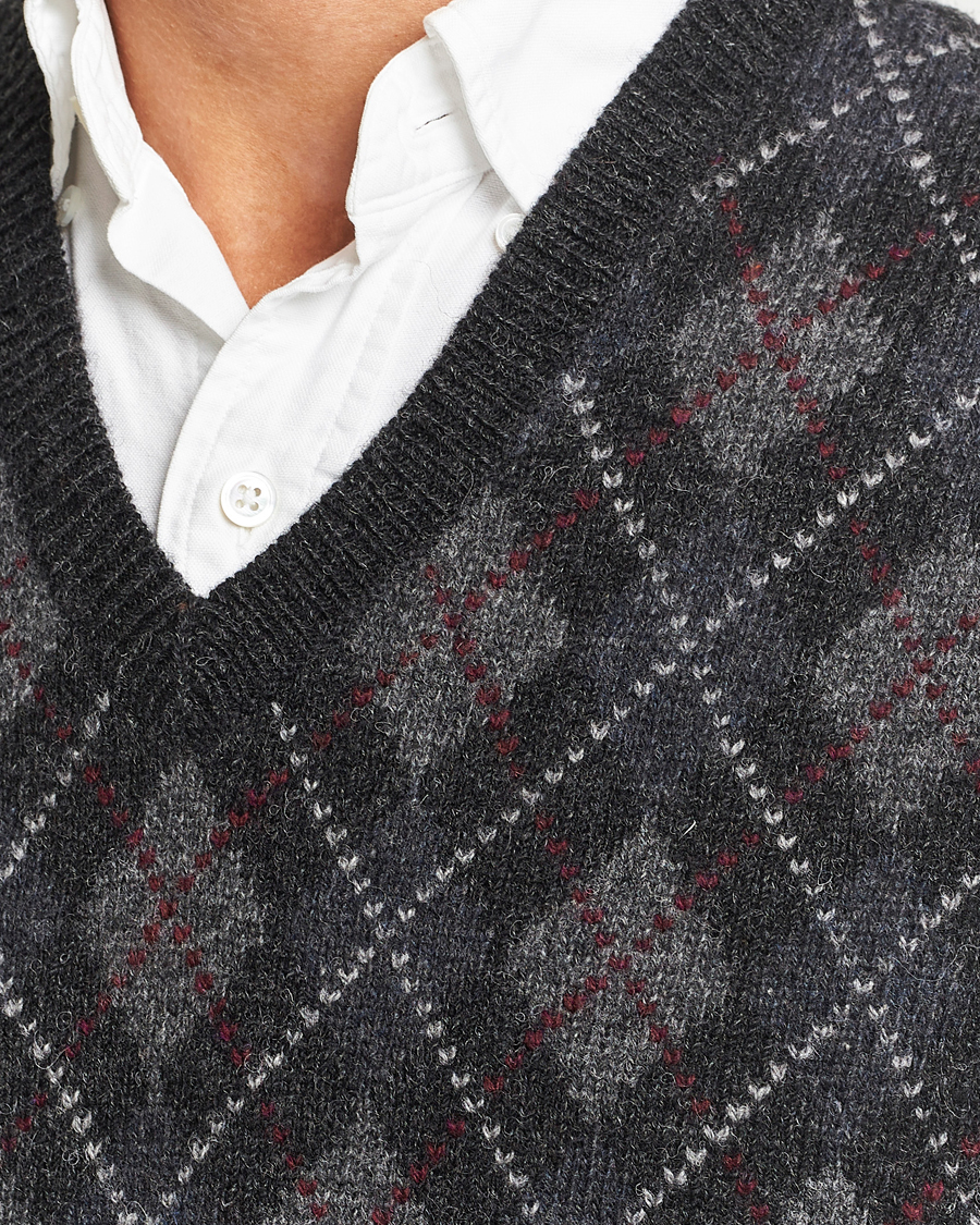 Herre | Gensere | Polo Ralph Lauren | Wool Argyle Slipover Charcoal