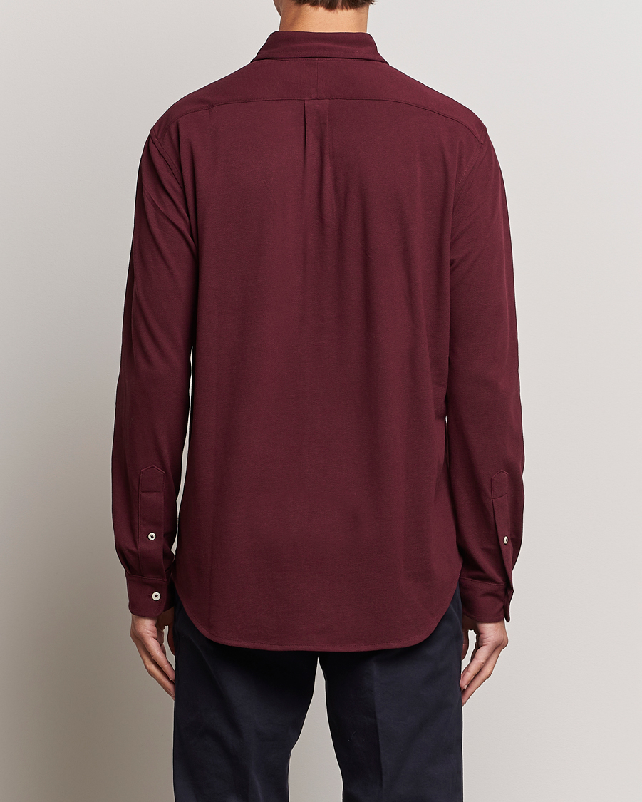 Herre | Skjorter | Polo Ralph Lauren | Slim Fit Featherweight Mesh Shirt Harvard Wine