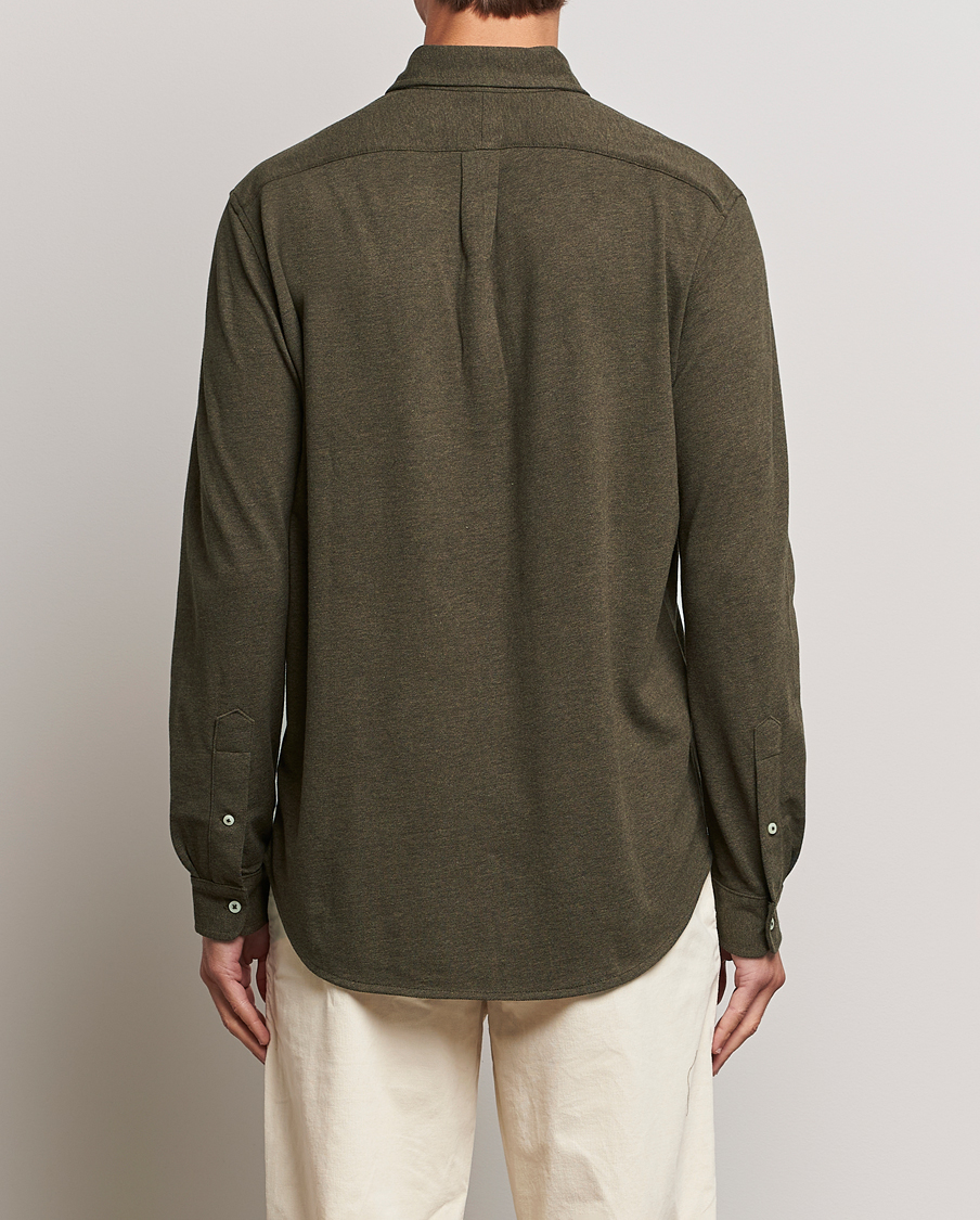 Herre | Skjorter | Polo Ralph Lauren | Featherweight Mesh Shirt Wilson Olive Heather