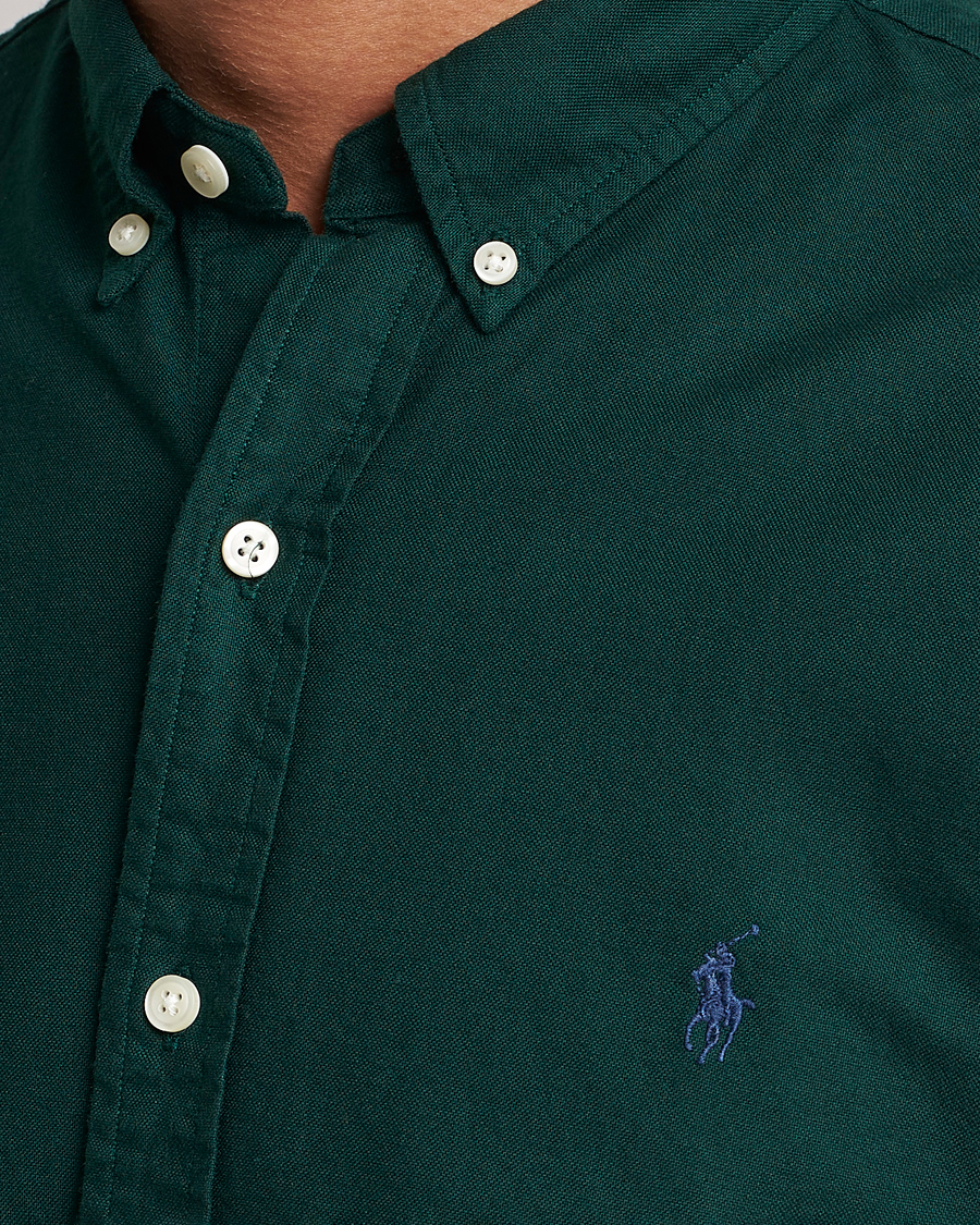Herre | Skjorter | Polo Ralph Lauren | Slim Fit Garment Dyed Oxford Hunt Club Green