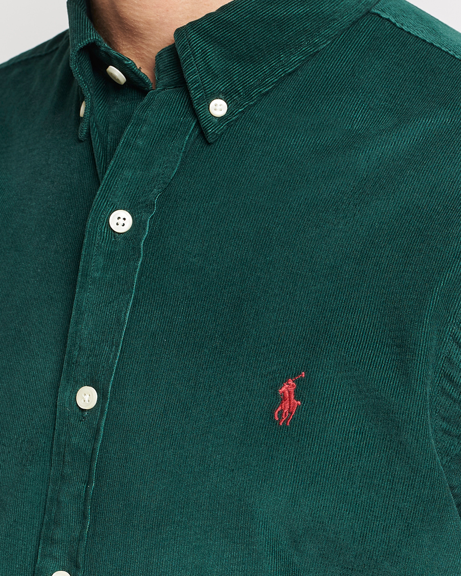 Herre | Skjorter | Polo Ralph Lauren | Slim Fit Corduroy Shirt Hunt Club Green