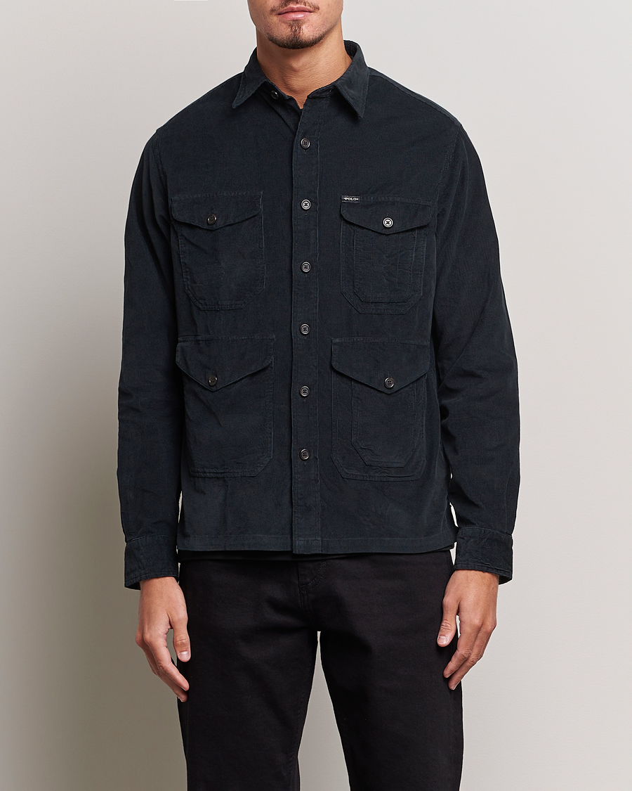 Herre | Overshirts | Polo Ralph Lauren | Corduroy Pocket Overshirt Black