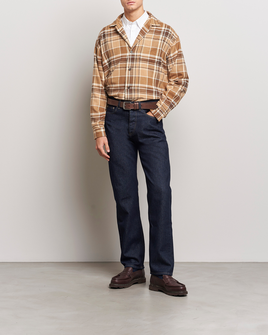 Herre | Skjorter | Polo Ralph Lauren | Brushed Flannel Checked Shirt Khaki/Brown