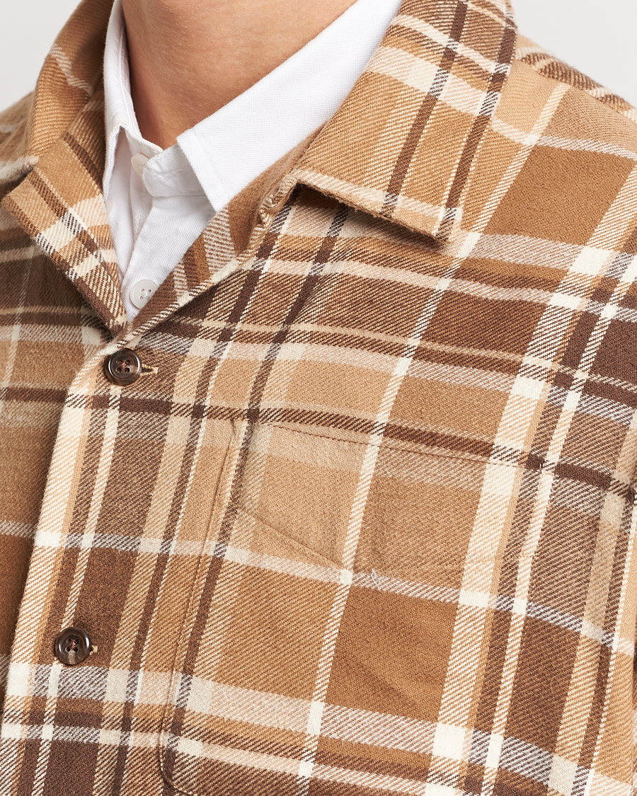 Herre | Skjorter | Polo Ralph Lauren | Brushed Flannel Checked Shirt Khaki/Brown