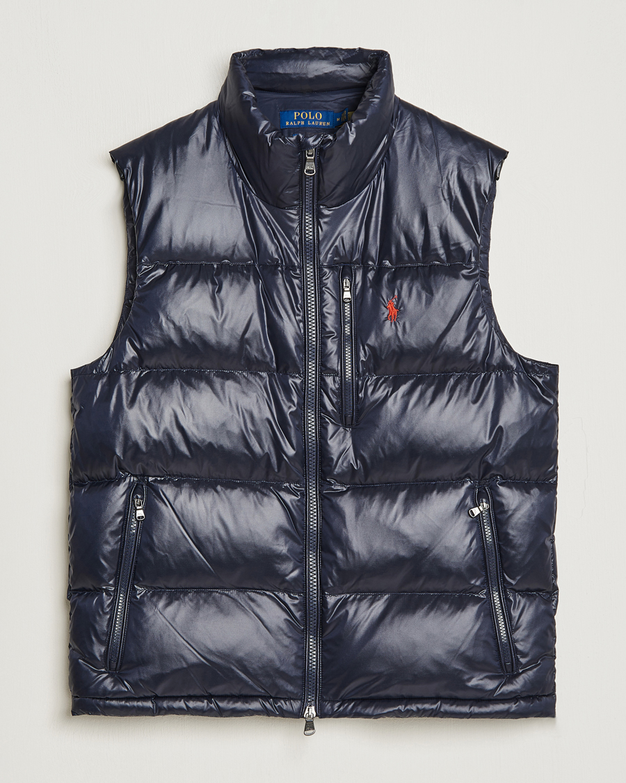 Herre | Jakker | Polo Ralph Lauren | El Cap High Gloss Down Vest Collection Navy