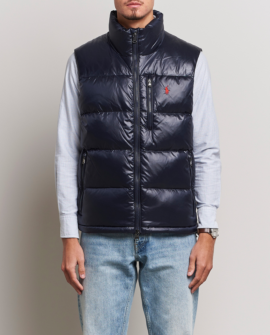 Herre | Jakker | Polo Ralph Lauren | El Cap High Gloss Down Vest Collection Navy
