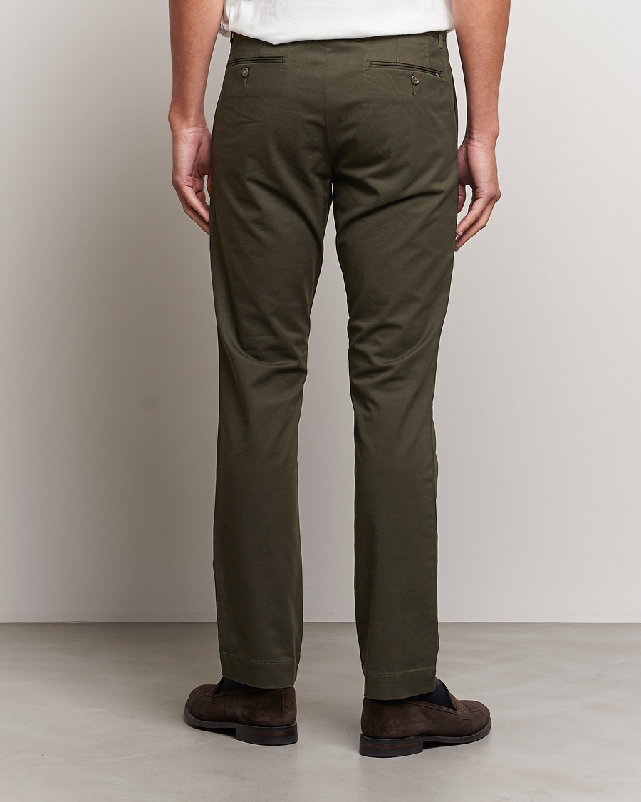 Herre | Bukser | Polo Ralph Lauren | Slim Fit Stretch Chinos Oil Cloth Green
