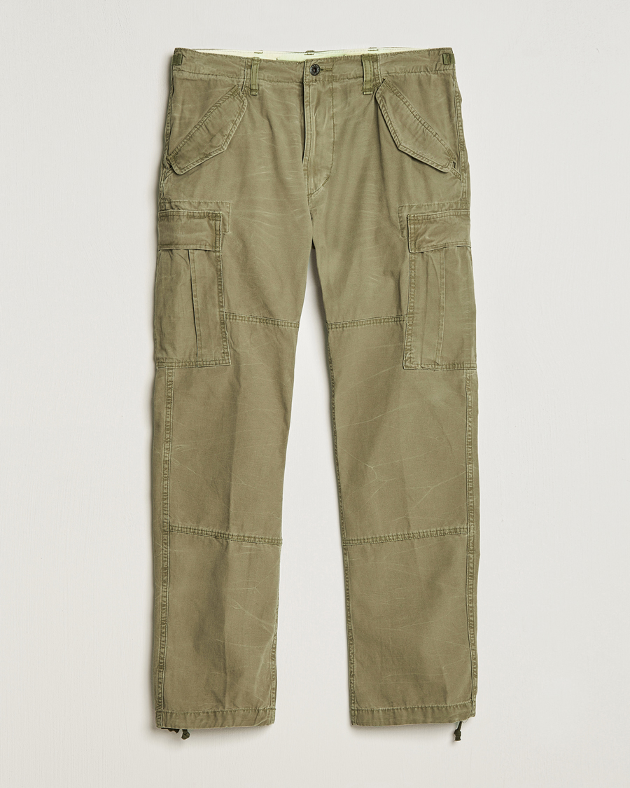 Herre |  | Polo Ralph Lauren | Slub Canvas Cargo Pants Olive