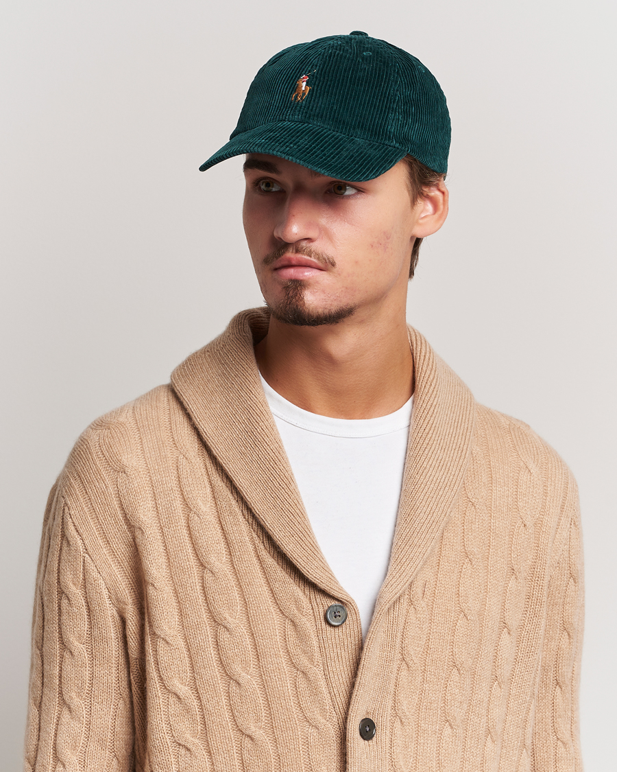 Herre | Polo Ralph Lauren Corduroy Cap College Green | Polo Ralph Lauren | Corduroy Cap College Green