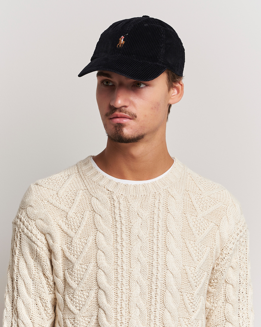 Herre | Caps | Polo Ralph Lauren | Corduroy Cap Black